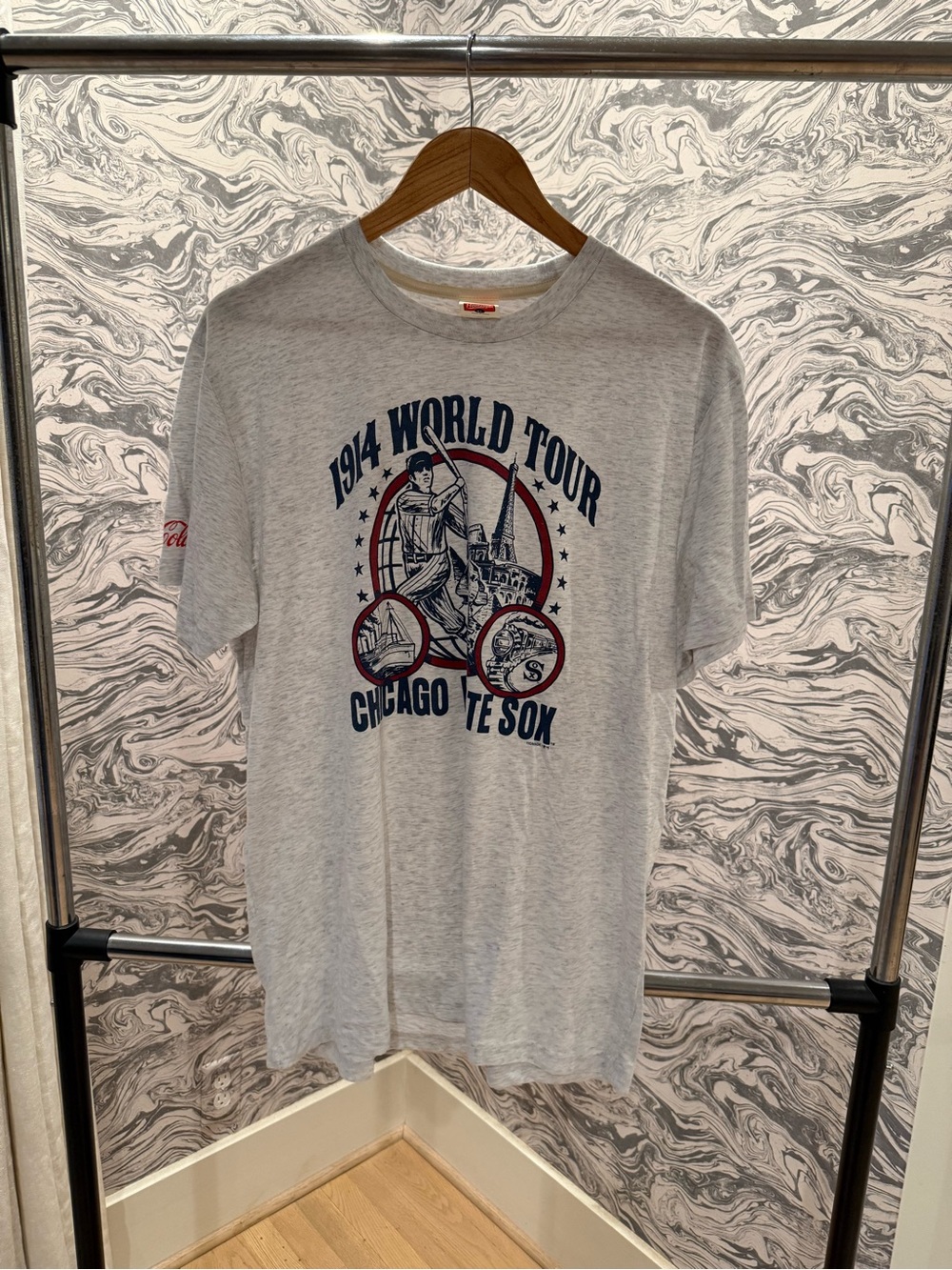 Gray 1914 World Tour Graphic Tee - Chicago Design